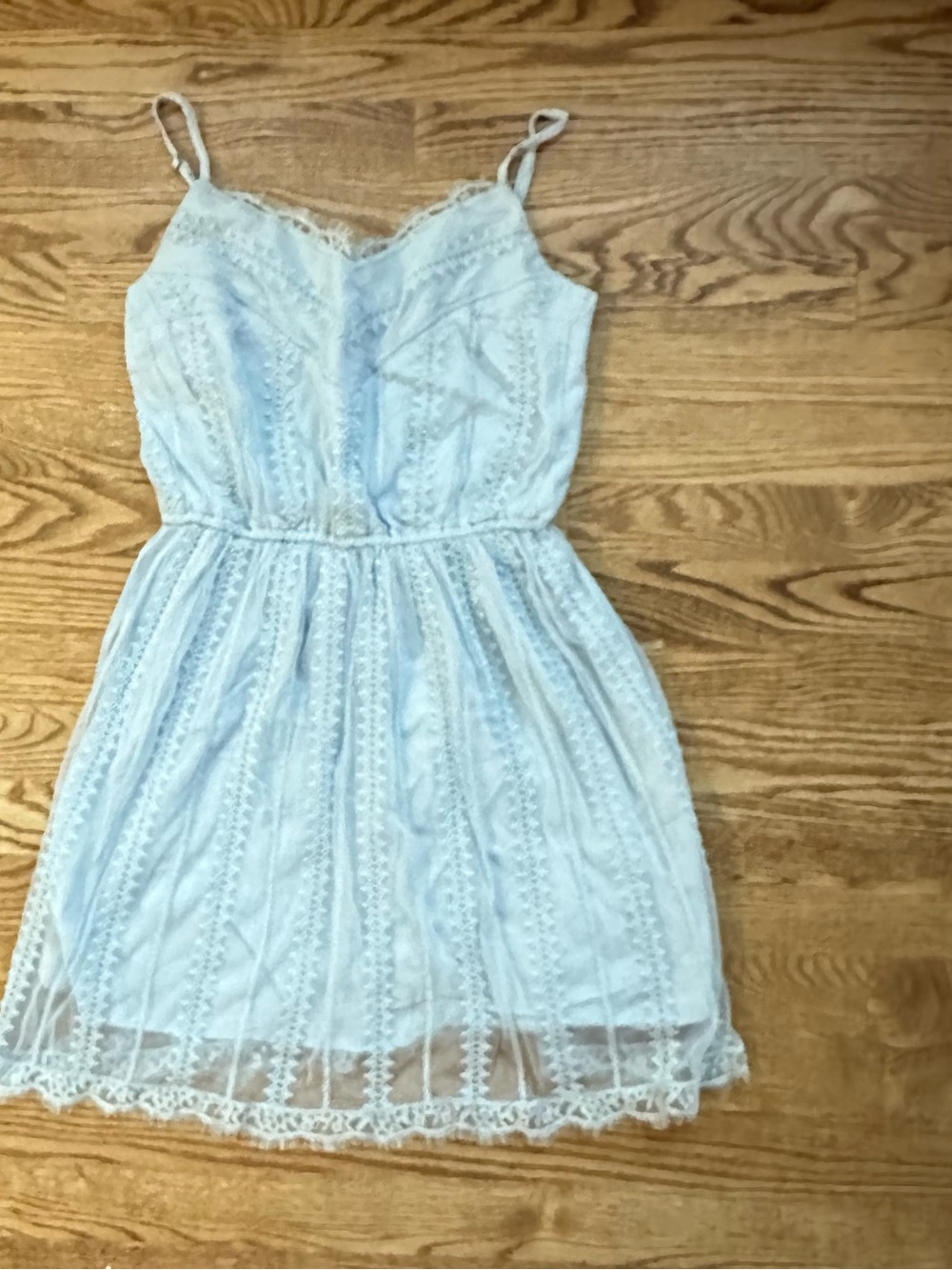 Abercrombie & Fitch Lace Light Blue Dress Size Small